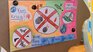 Eine farbige Kinderzeichnung mit der Nachricht "Kein Krieg!", "Mehr Pflanzen" und "Keine Tiere töten, die vom Aussterben bedroht sind".