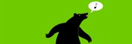 Graphic with a bear that walks through the picture whistling and drops an admission ticket. - enlarged view