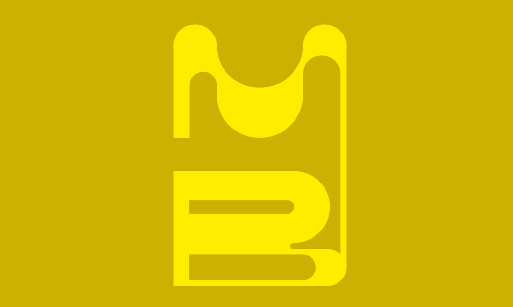 Das Keyvisual des Museumsbiers mit einem senfgelbem Hintergrund und einem hell gelbem M und B.