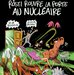 Eine Zeichnung mit der Überschrift: Rösti rouvre la porte au nucléaire. Im Dunkeln öffnet Bundesrat Rösti eine Tür und in grünem Licht rast eine Horde genmutierter Tiere heraus. Rösti ruft: De la biodiversité... en veux-tu en voilà! - vergrösserte Ansicht
